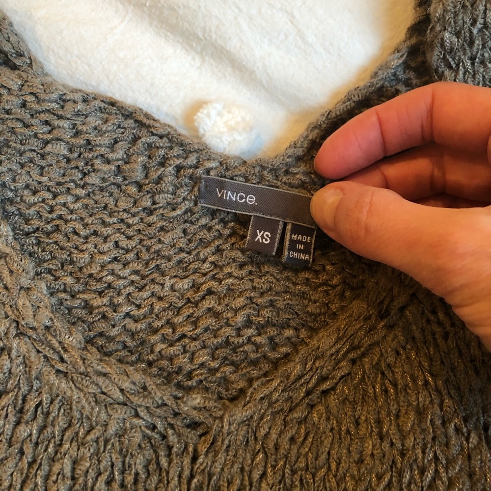 Vince open knit v-neck sweater